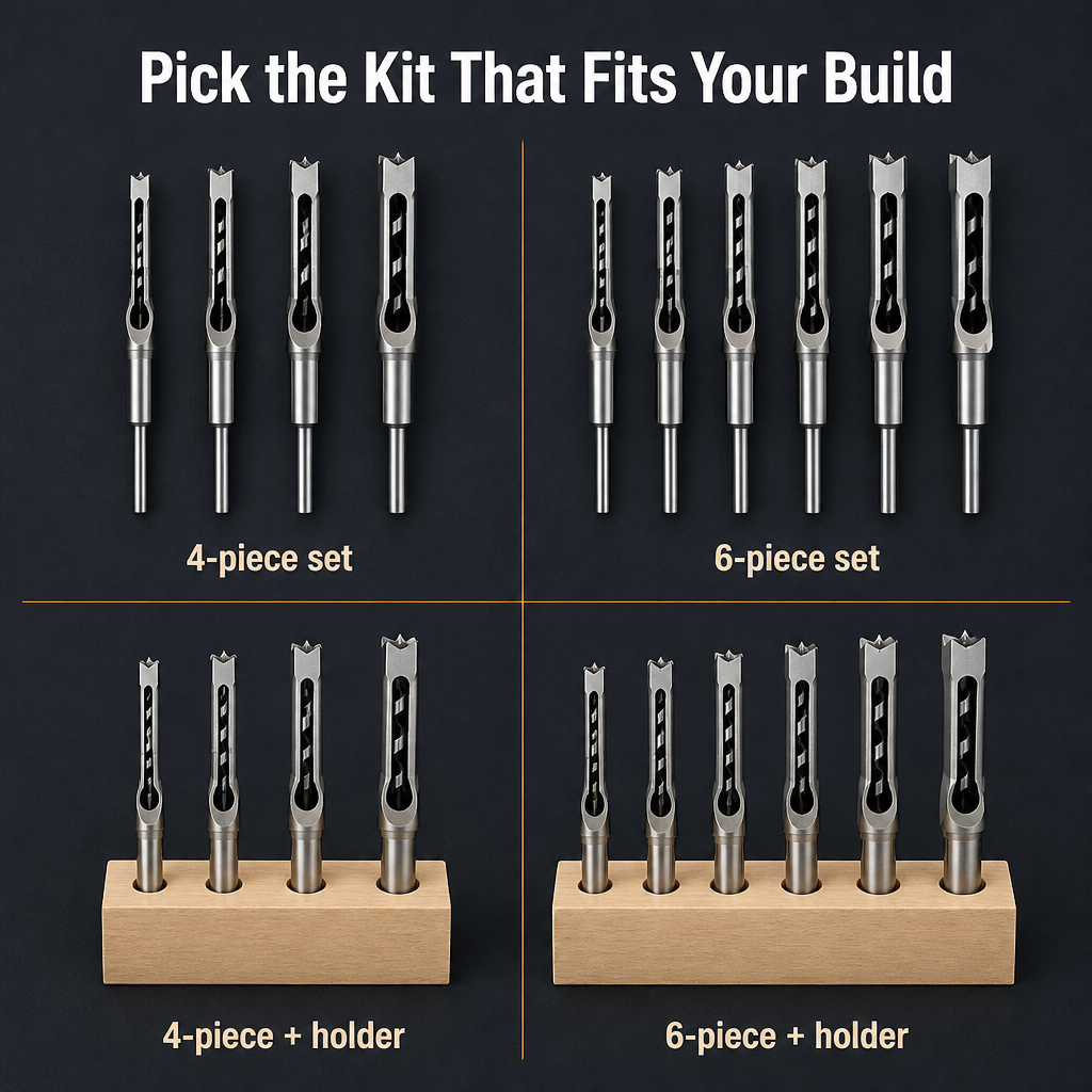 SharpEdge™ — Drill Clean Square Mortises Without Hand-Chiseling for Hours