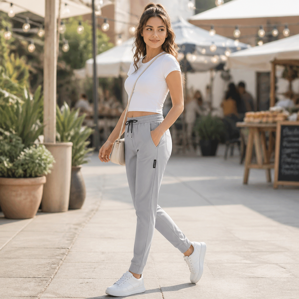 NovaEase™ – Lightweight Quick-Dry Stretch Pants with Tapered Leg