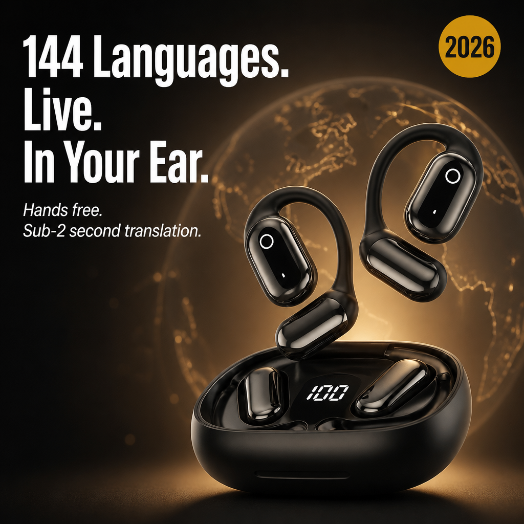 FluentSense™ — Speak 144 Languages Live Without Holding Up Your Phone