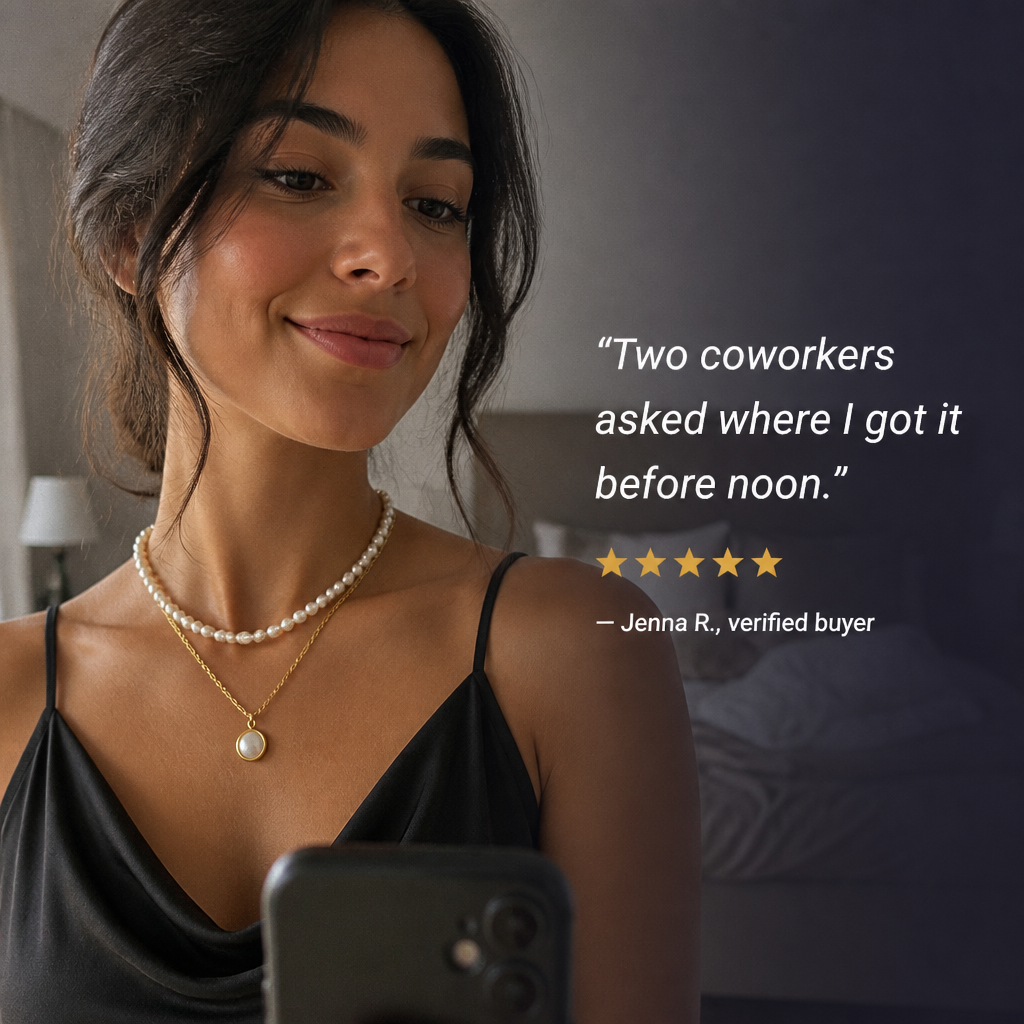 LumenaMuse™ — Wear the Layered Pearl Look Without Tangled Chains