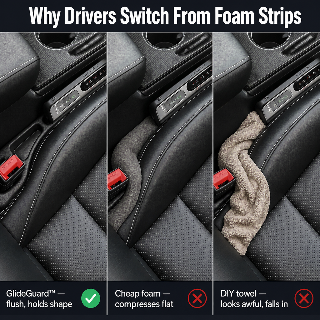 GlideGuard™ — Block the Seat Gap That Swallows Your Phone, Keys & Coins