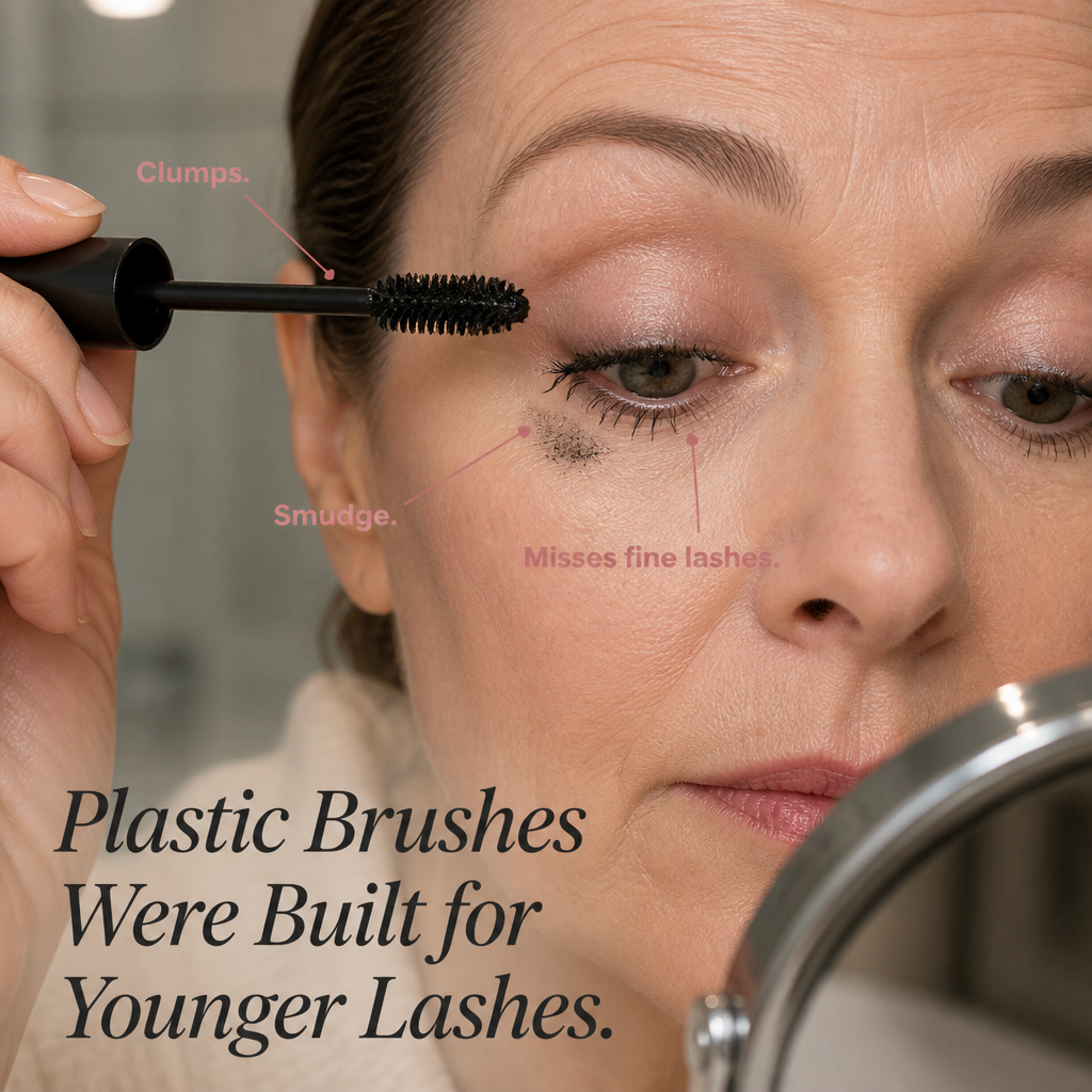 LushMist™ — Coat Every Fine Lash a Plastic Brush Misses, Without Clumps
