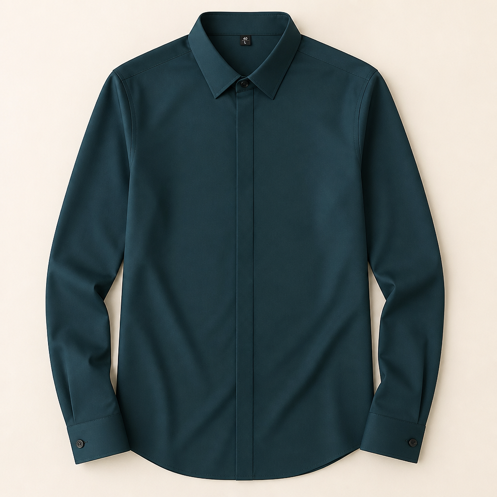 Maxton™ – Slim-Fit Wrinkle-Free Dress Shirt with 4-Way Stretch