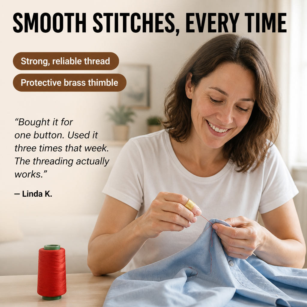 StitchMastery™ — Fix Buttons, Hems, and Split Seams in Under Two Minutes