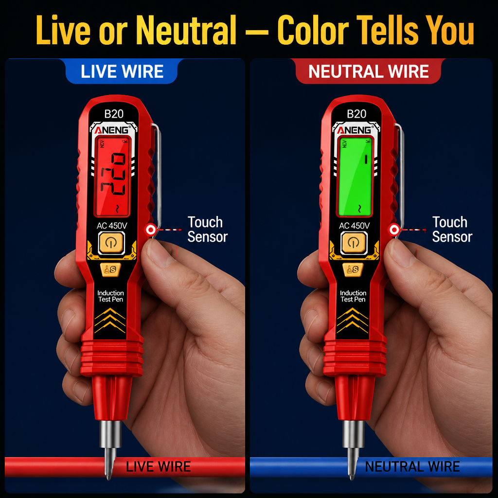 VoltSpark™ — Spot Live Wires Without Touching Them in Two Seconds