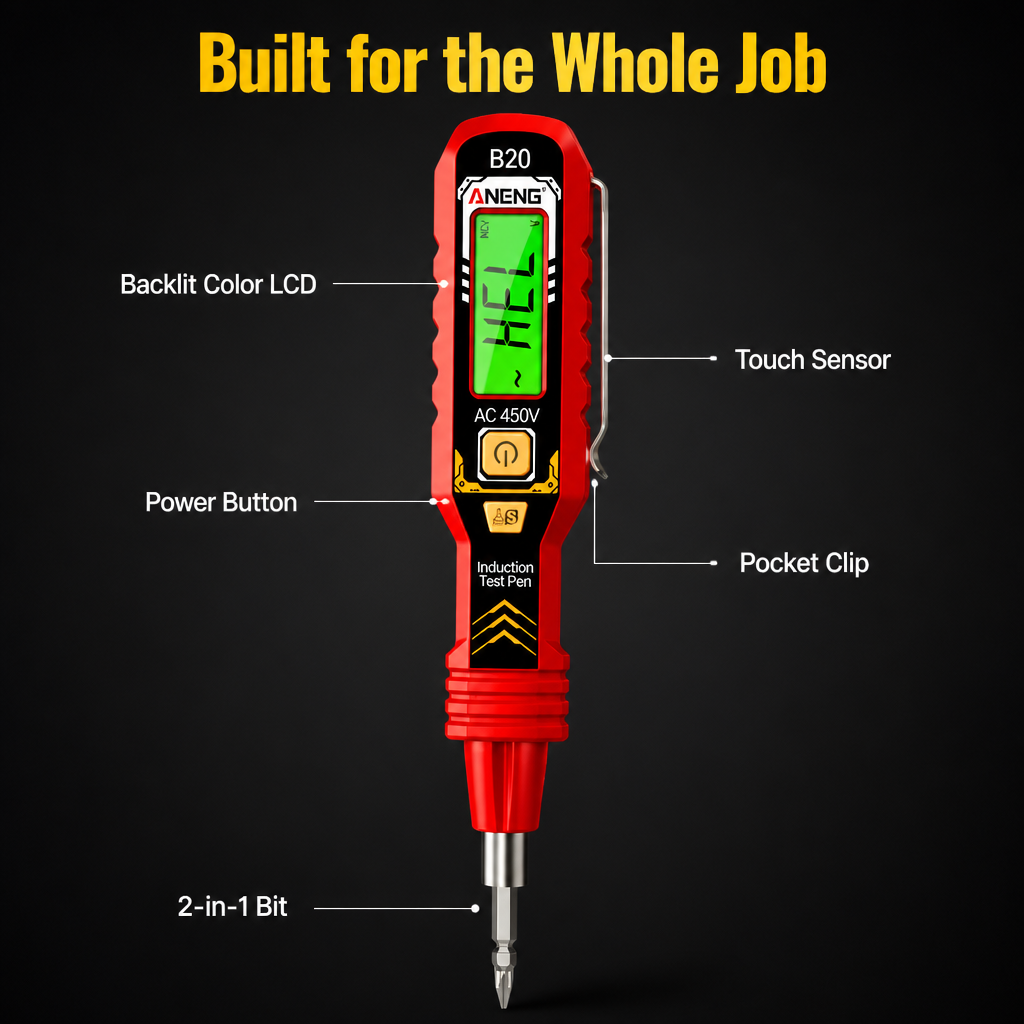 VoltSpark™ — Spot Live Wires Without Touching Them in Two Seconds