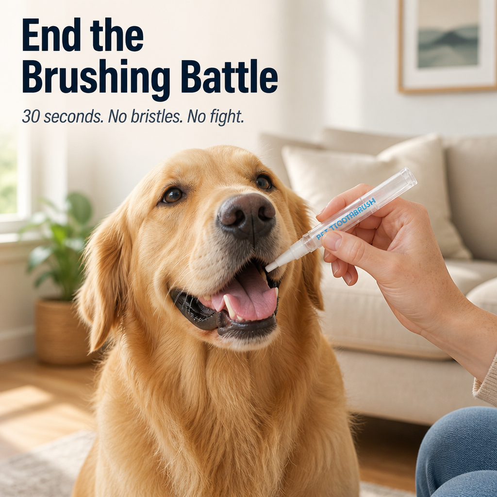SmilePaw™ — End the Brushing Battle and Lift Tartar in 30 Seconds Daily