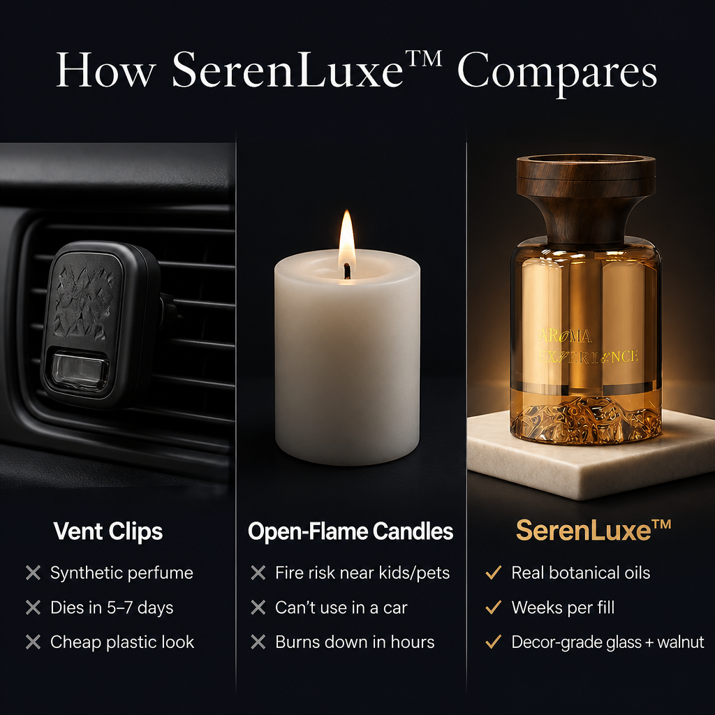 SerenLuxe™ — Scent Your Car & Home With Real Botanicals for Weeks