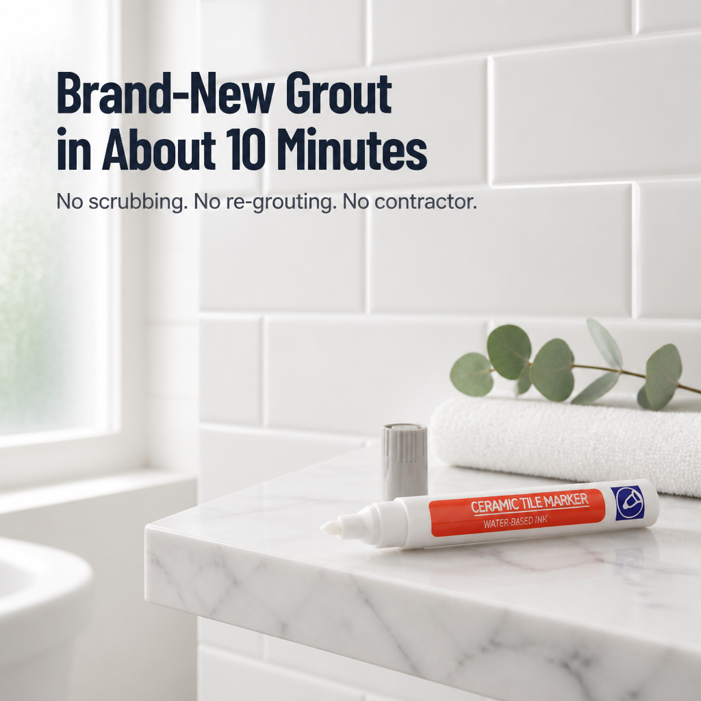 AquaShield™ — Cover Stained Grout in Minutes Without Re-Grouting or Scrubbing