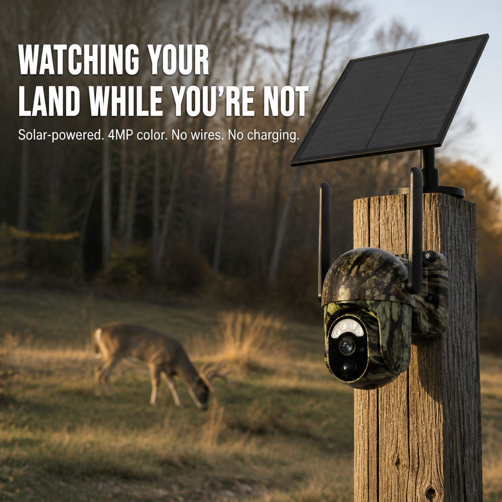 SolaraGuard™ — Patrol Your Property Day and Night Without Wires or Battery Swaps