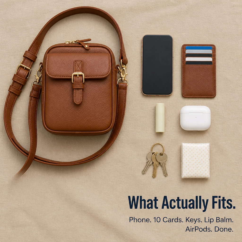 VeroCraft™ — Carry Phone, Cards & Daily Essentials in One Slim Crossbody
