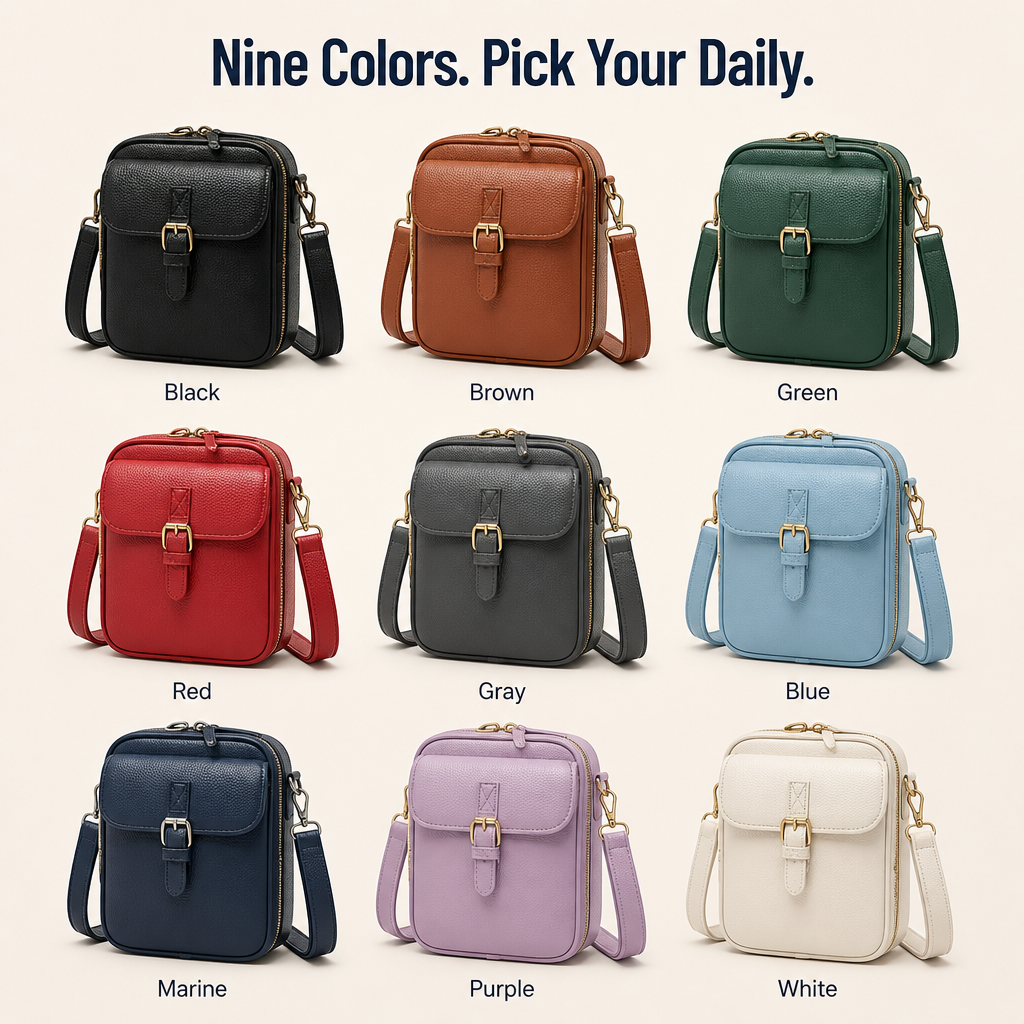 VeroCraft™ — Carry Phone, Cards & Daily Essentials in One Slim Crossbody