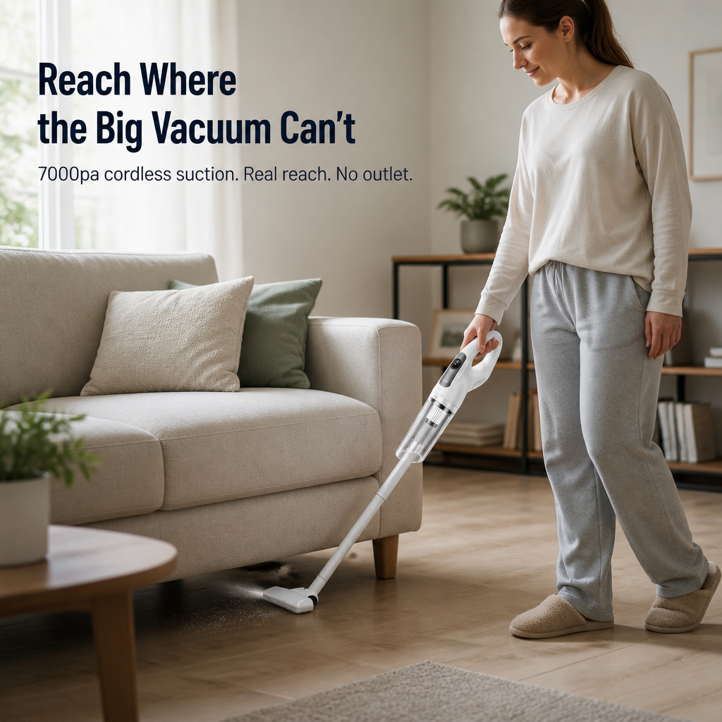 SparkBlitz™ — Pull Crumbs, Pet Hair and Dust From Every Corner Cordlessly