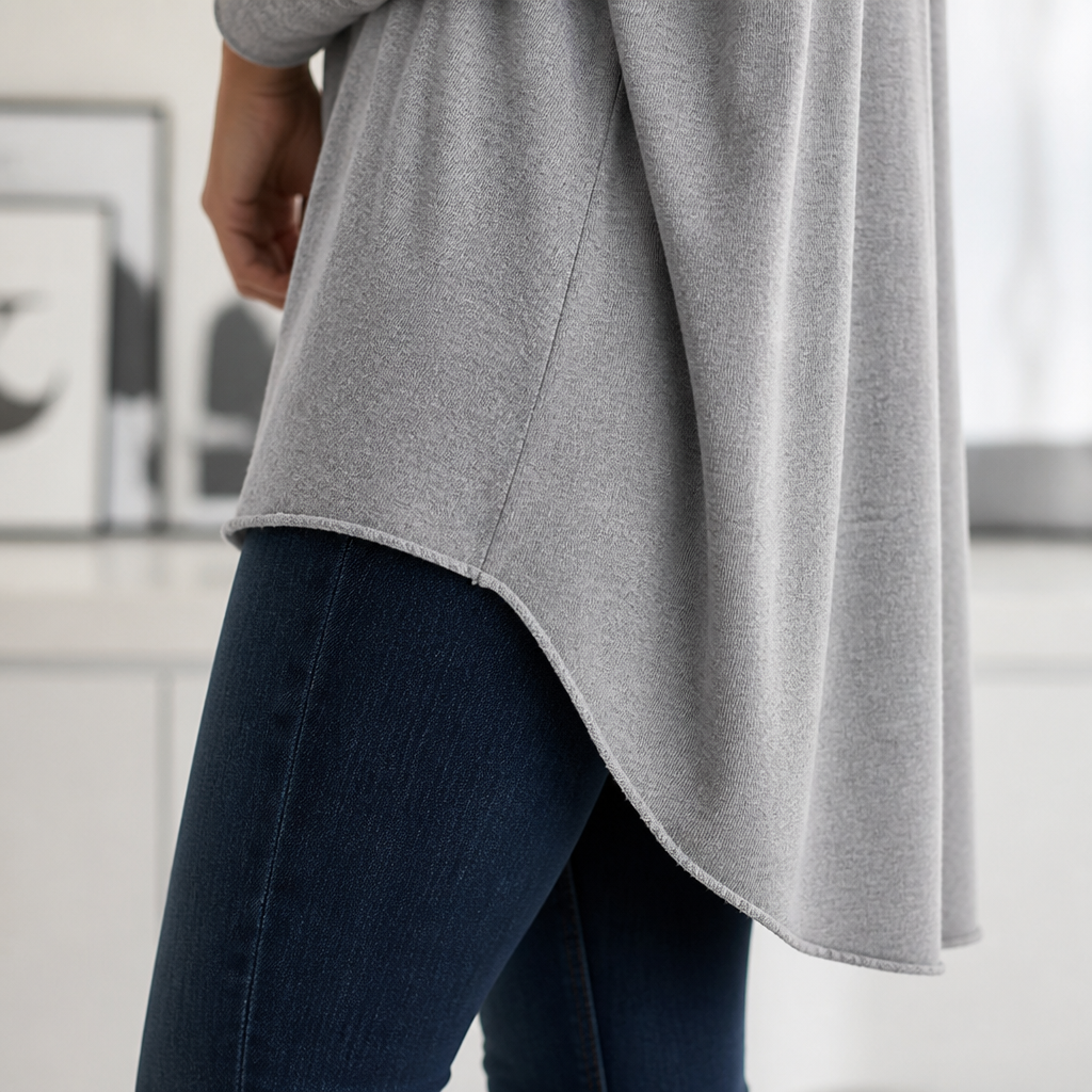 ElevéaComfort™ – Relaxed Oversized Tunic with Side Pockets