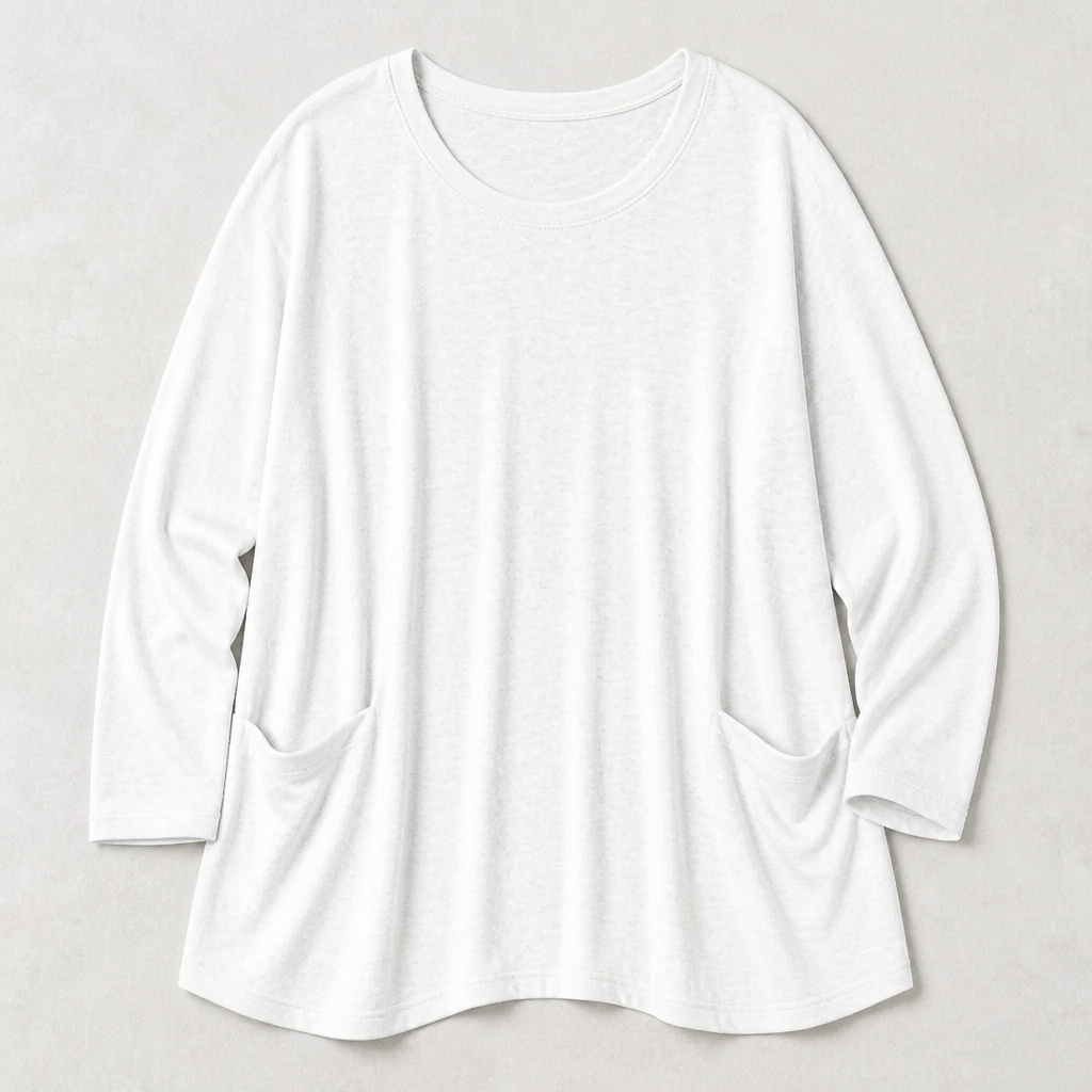 ElevéaComfort™ – Relaxed Oversized Tunic with Side Pockets