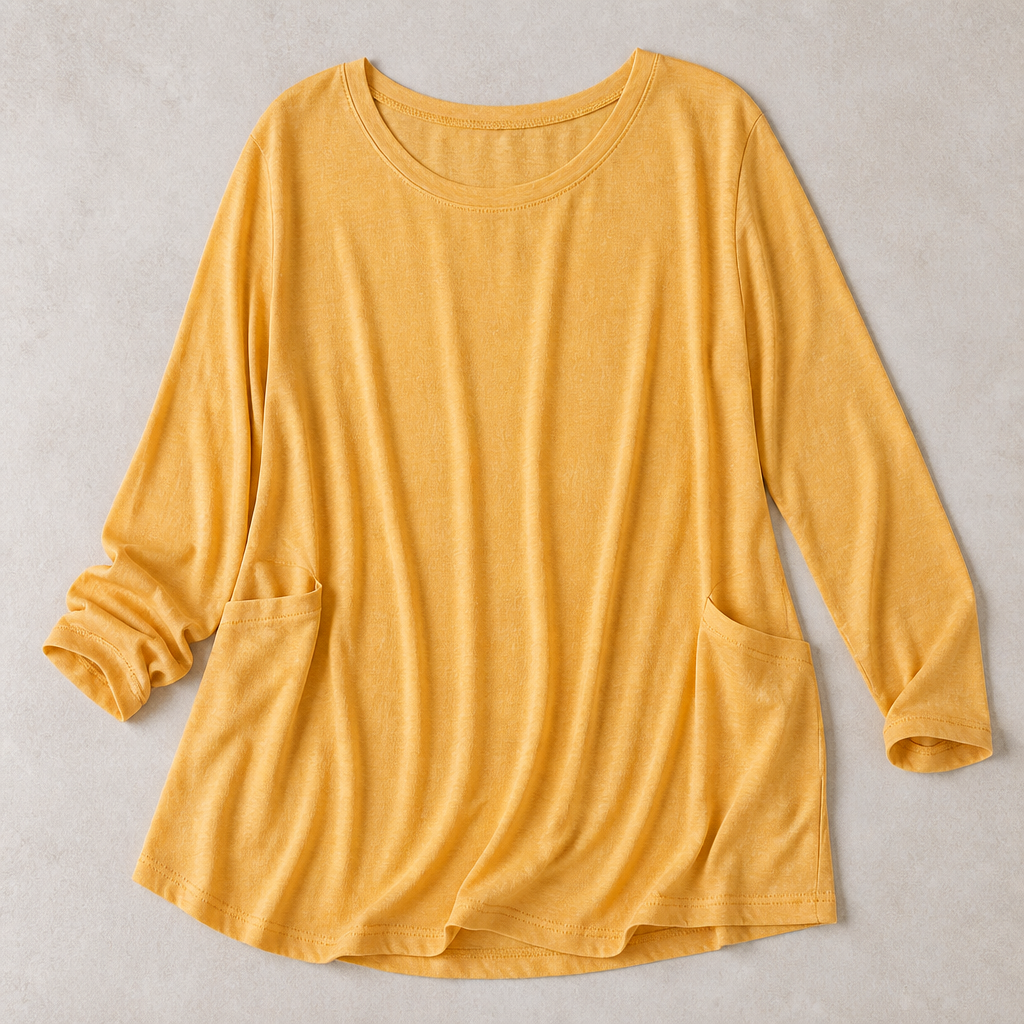 ElevéaComfort™ – Relaxed Oversized Tunic with Side Pockets