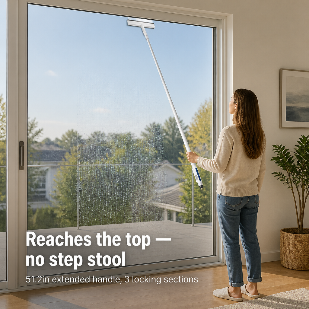 GlassGleam™ — Wipe Every Window Streak-Free in One Spray-and-Swipe Pass