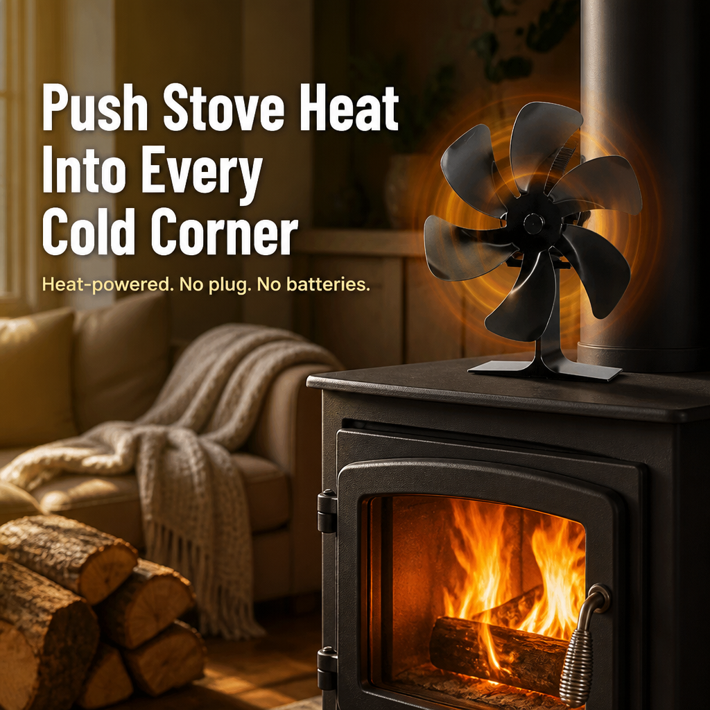 PulsaHeat™ — Push Wood Stove Heat To Every Cold Corner Of Your Room
