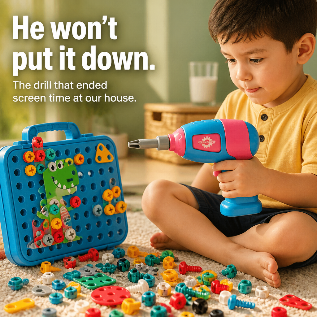 BrilliBuild™ — Hand Your Kid a Working Drill and Watch Screen Time Disappear
