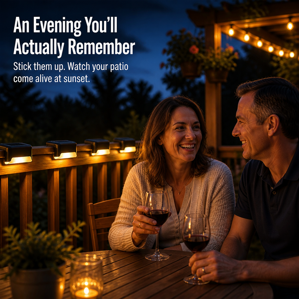 SolarGarden™ — Light Your Deck All Night With Zero Wires or Tools