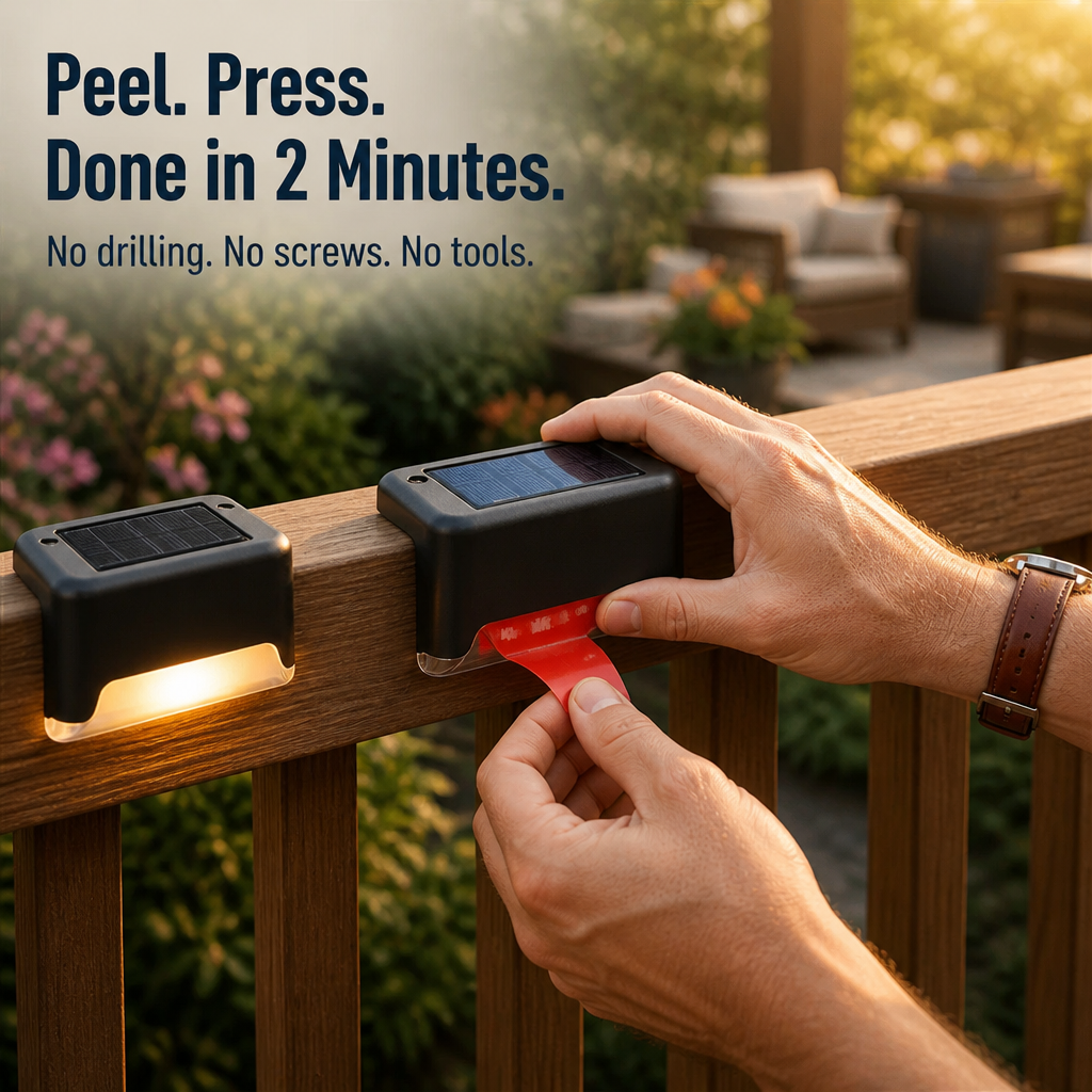 SolarGarden™ — Light Your Deck All Night With Zero Wires or Tools