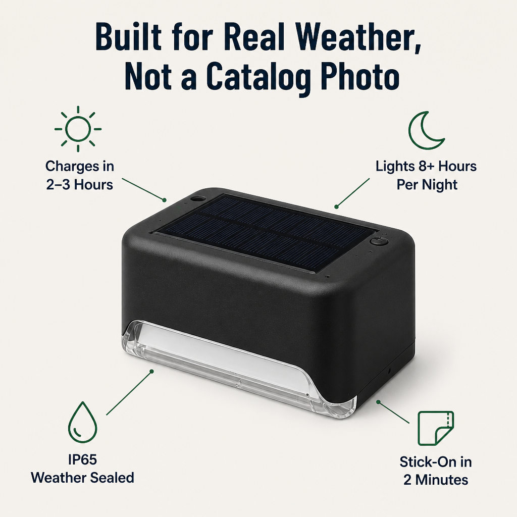 SolarGarden™ — Light Your Deck All Night With Zero Wires or Tools