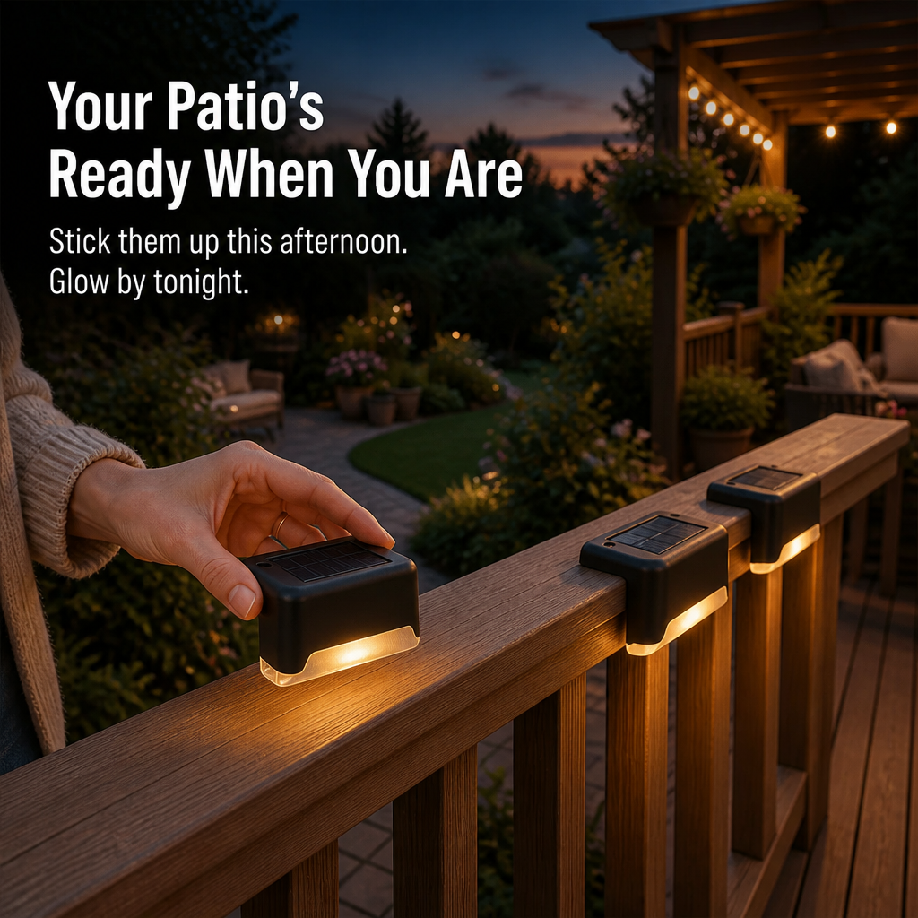 SolarGarden™ — Light Your Deck All Night With Zero Wires or Tools