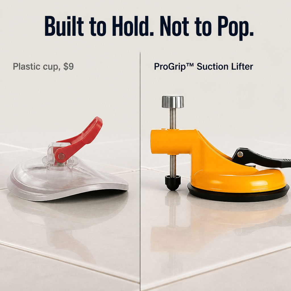 ProGrip™ — Lift Heavy Tile, Glass, and Mirrors Solo Without a Single Slip