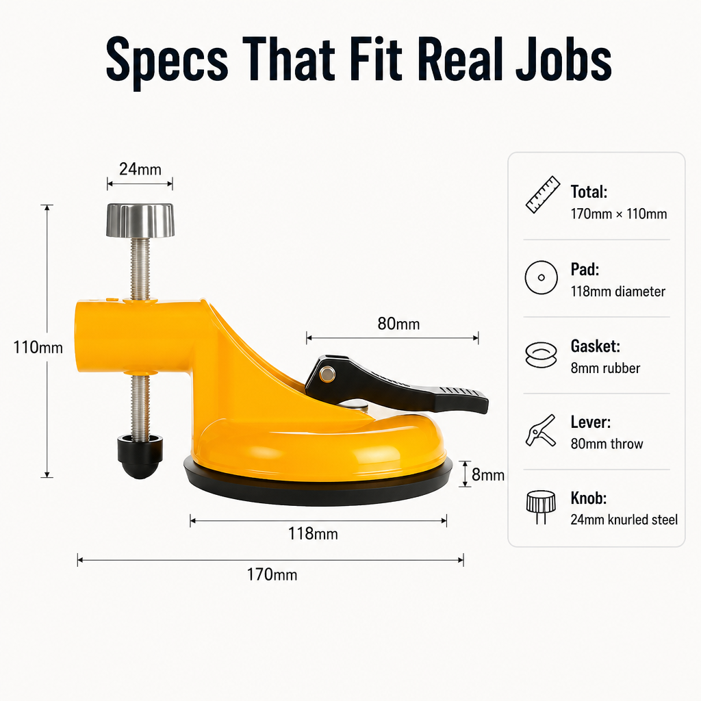 ProGrip™ — Lift Heavy Tile, Glass, and Mirrors Solo Without a Single Slip