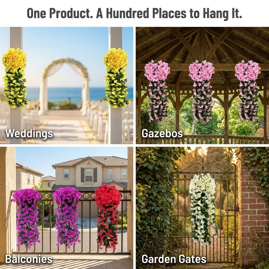 VeloraBloom™ — Drape Bare Walls and Balconies in Lush Cascading Blooms