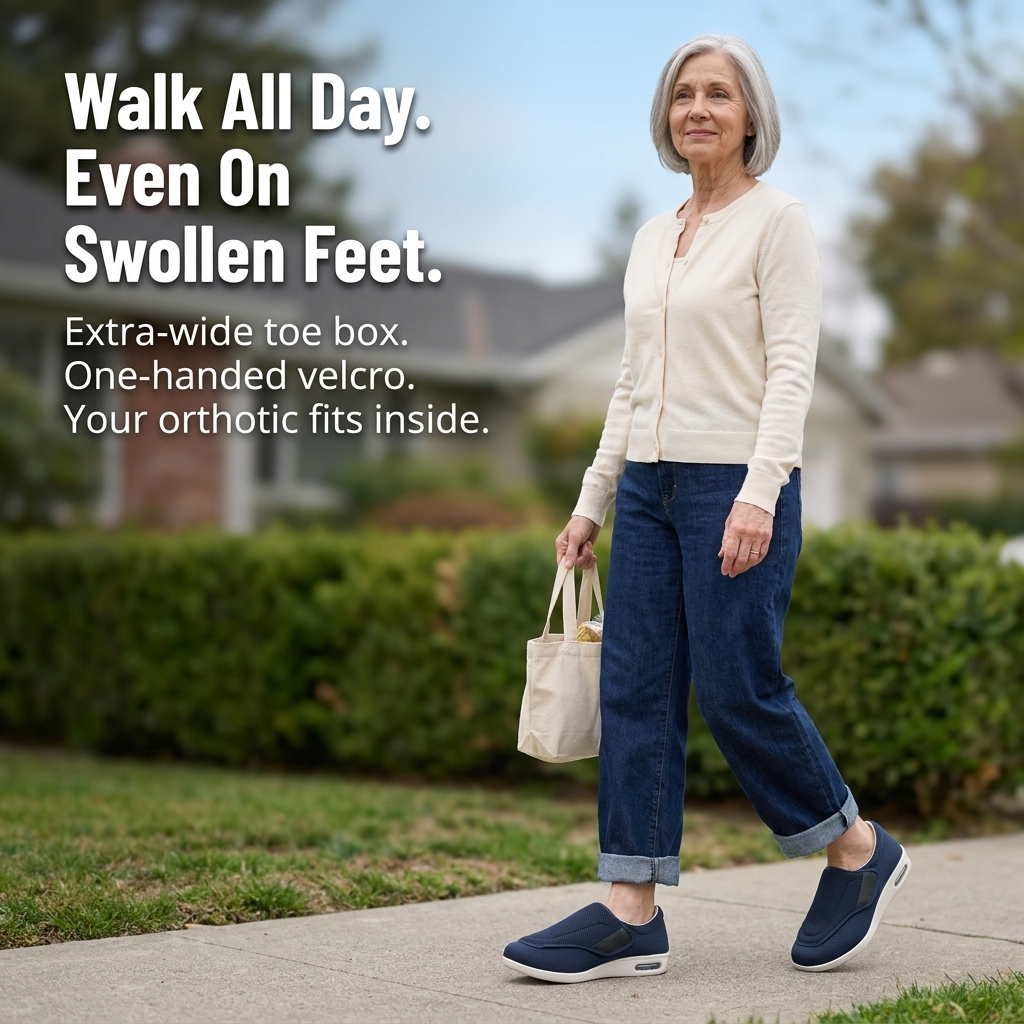 VersaStride™ — Walk Pain-Free On Swollen, Tender, Hard-To-Fit Feet All Day