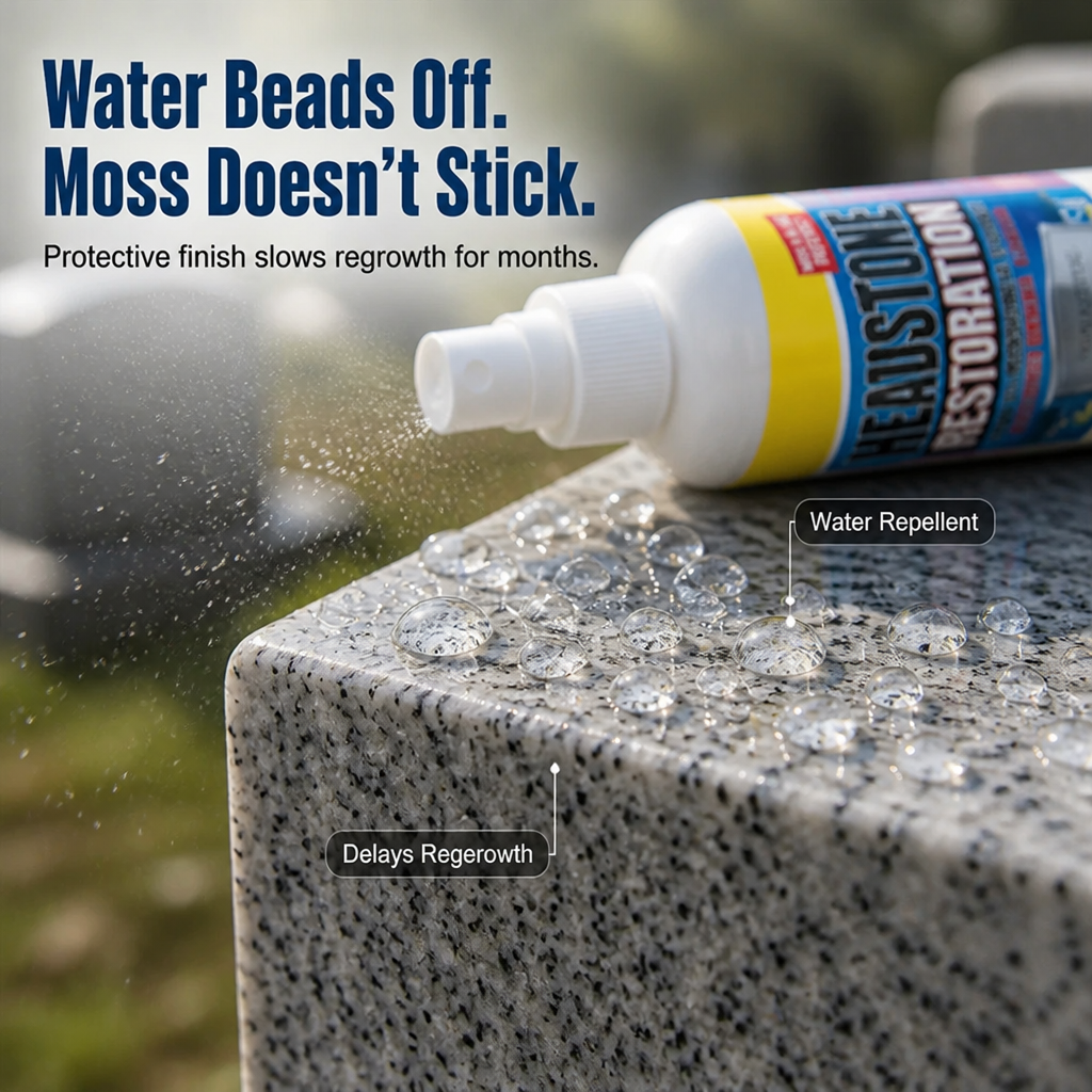 ReViveStone™ — Lift Moss, Algae & Yellow Stains From Memorial Stone in Minutes