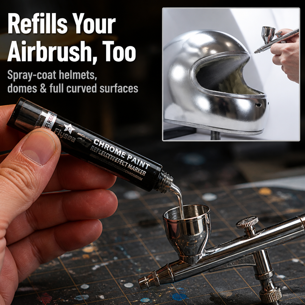 Reflectra™ — Paint Real Liquid Chrome That Dries To A Mirror Finish
