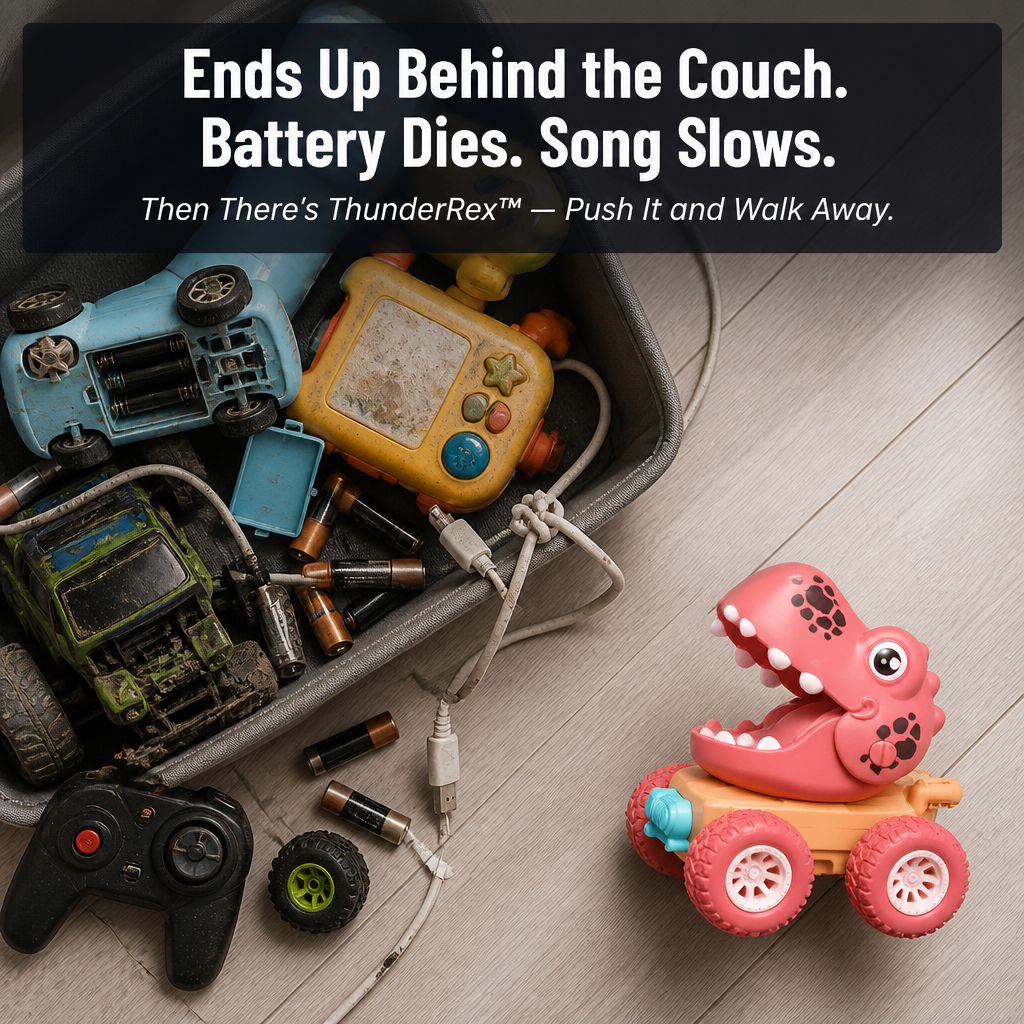 ThunderRex™ — Push, Race, and Roar with Tough No-Battery Dino Trucks