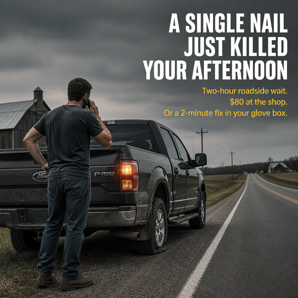 SlipMate™ — Plug Any Flat In 60 Seconds Without Removing The Tire