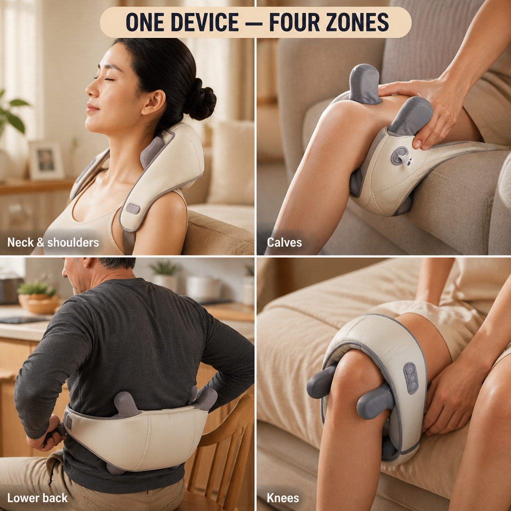 SensaWave™ — Knead Away Neck and Shoulder Knots With Heated Shiatsu Hands