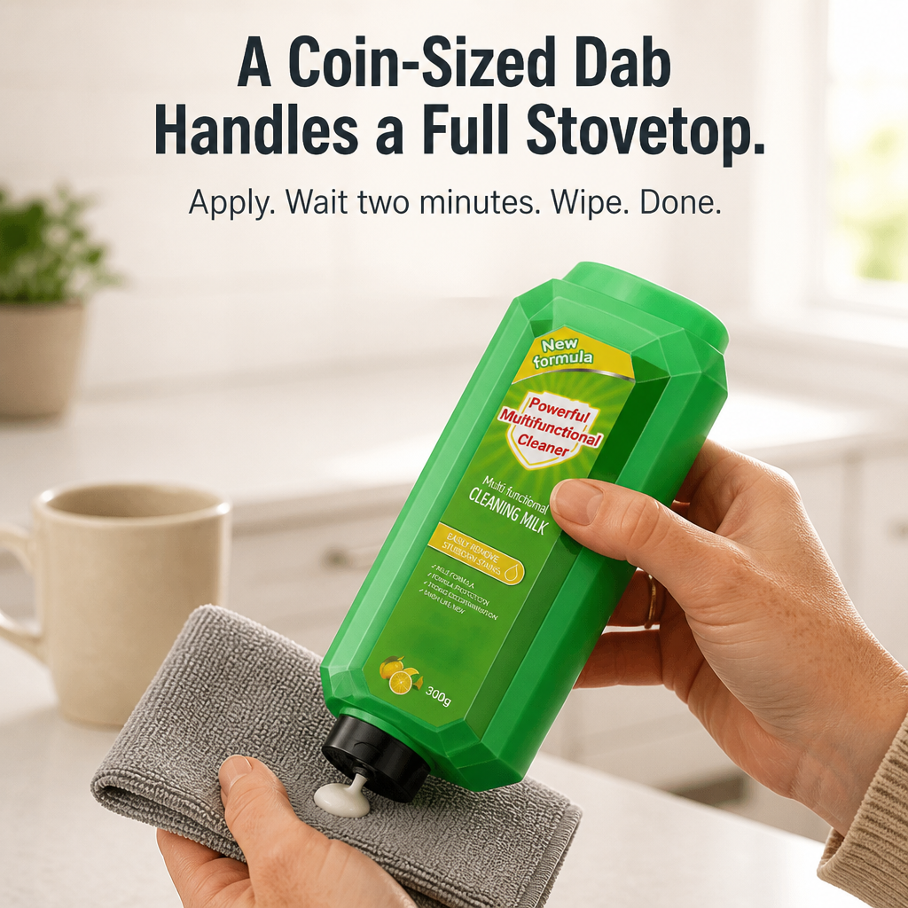 PureSheen™ — Lift Burned-On Grease and Tub Stains in Two Minutes Flat