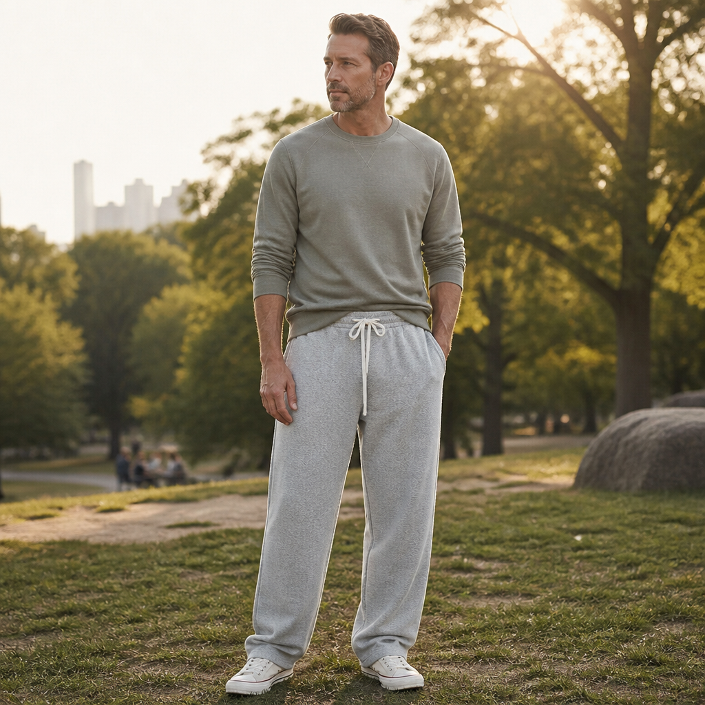 VeroStride™ – Relaxed-Fit Drawstring Lounge Pants with Side Pockets