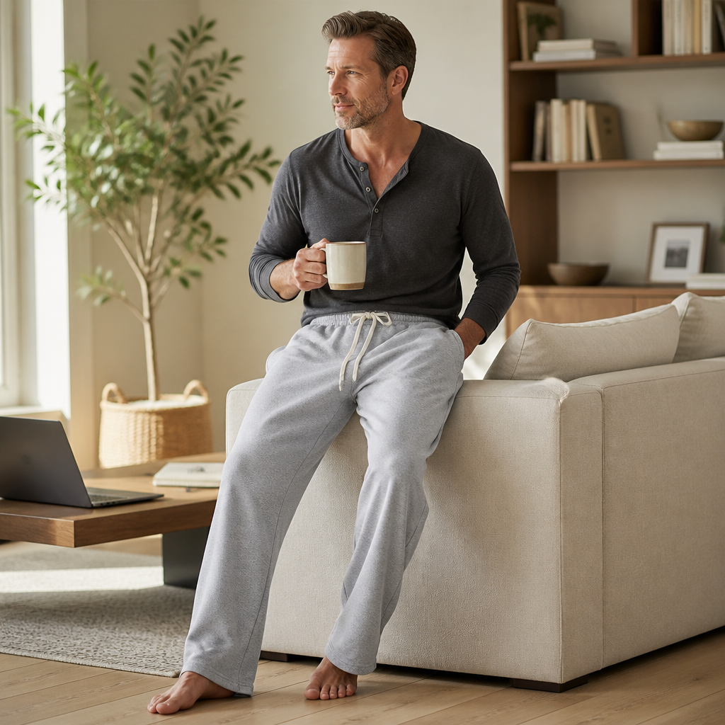 VeroStride™ – Relaxed-Fit Drawstring Lounge Pants with Side Pockets