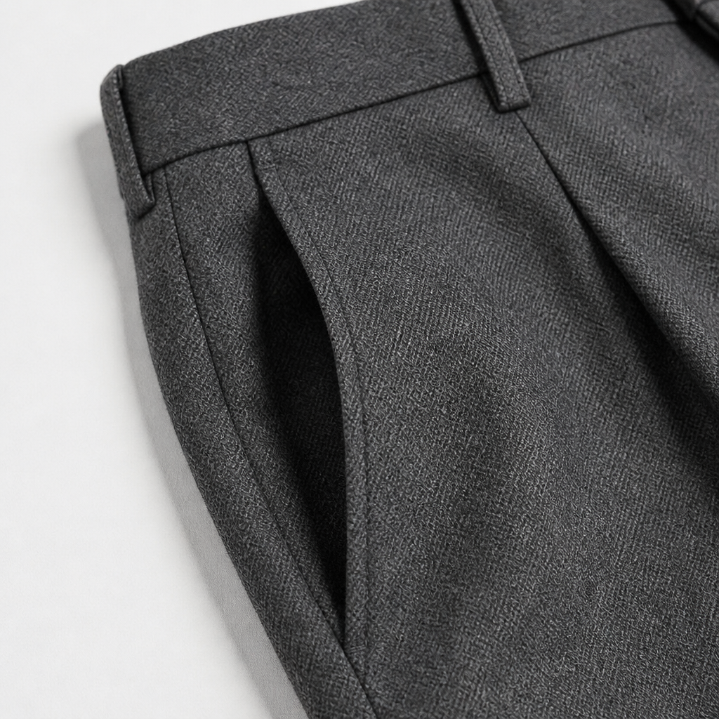 Roven™ – Tailored Wide-Leg Men's Trousers with Deep Slant Pockets