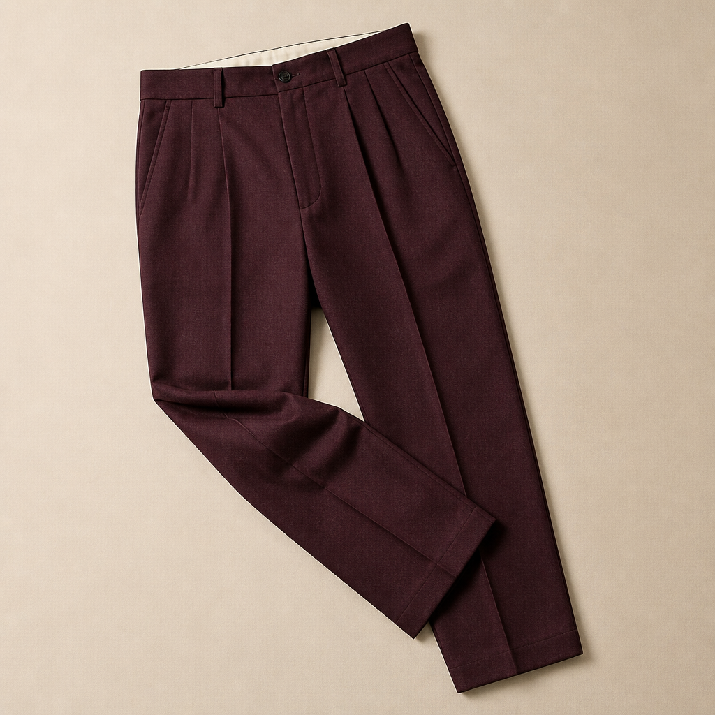 Roven™ – Tailored Wide-Leg Men's Trousers with Deep Slant Pockets