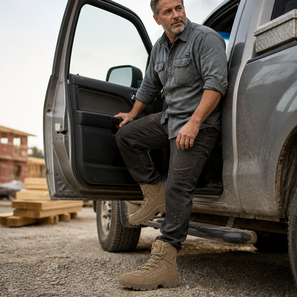 VortexTrail™ – Tactical Side-Zip Boots with Anti-Slip Rugged Sole