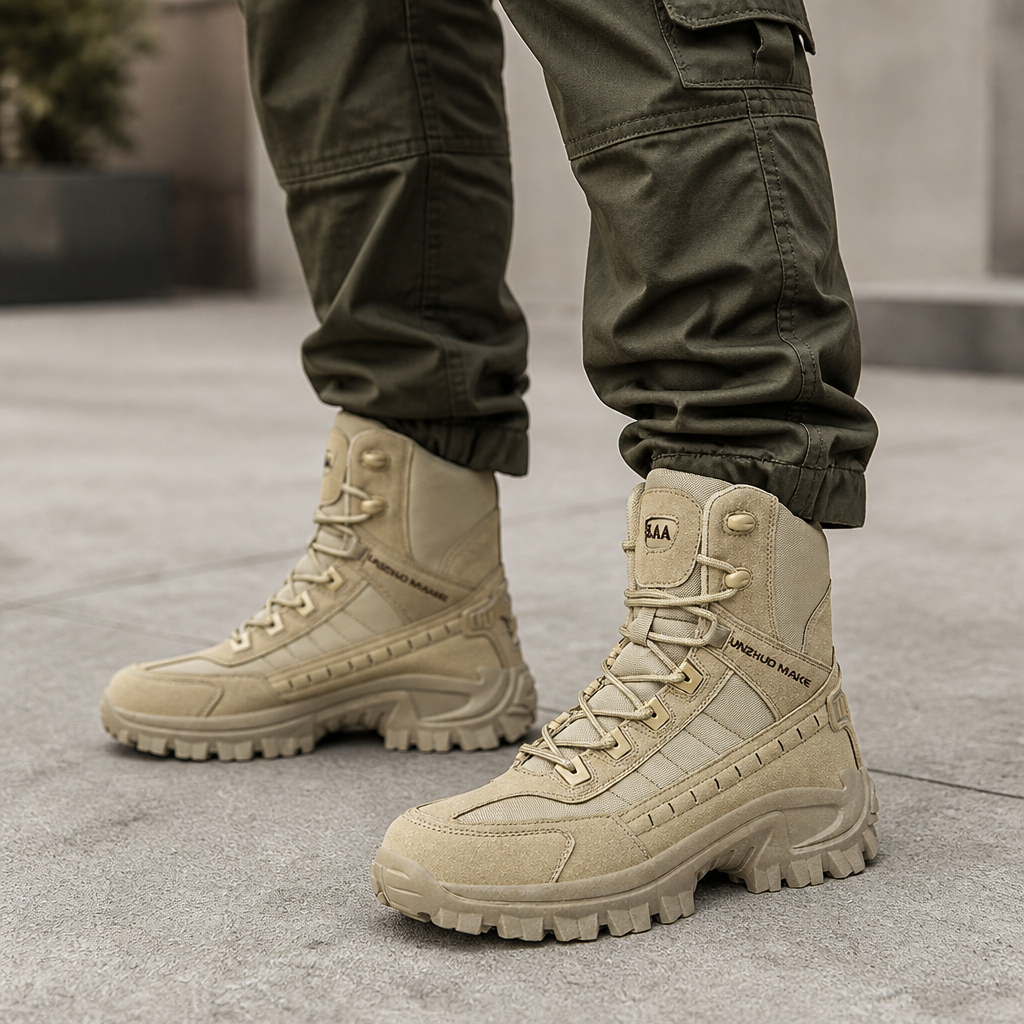 VortexTrail™ – Tactical Side-Zip Boots with Anti-Slip Rugged Sole