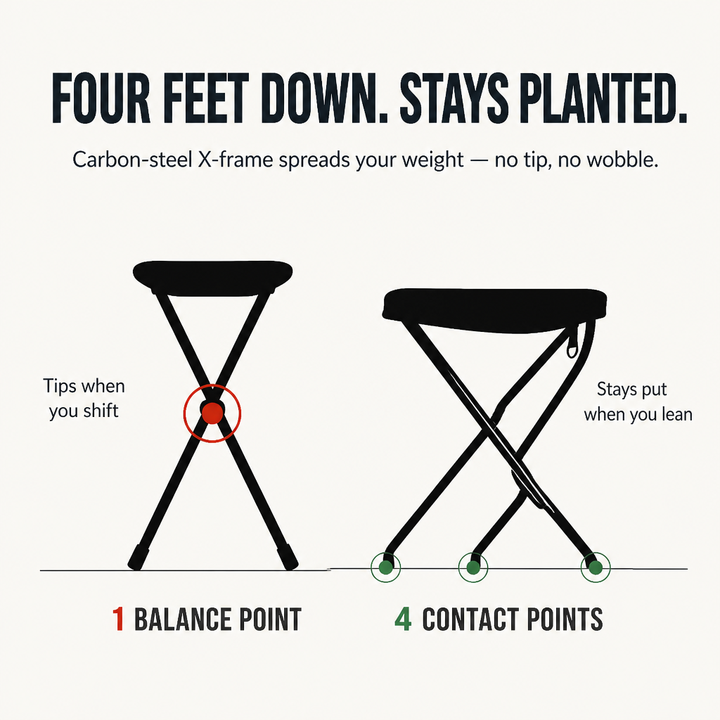 TerraSeat™ — Carry a 330 lb Seat That Folds Into Your Daypack