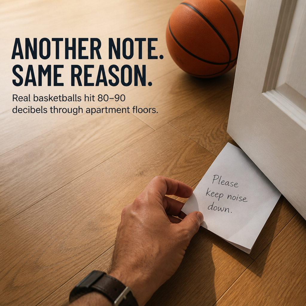 VoltRise™ — Stick, Aim, Score: Silent Indoor Basketball Without a Single Drill Hole