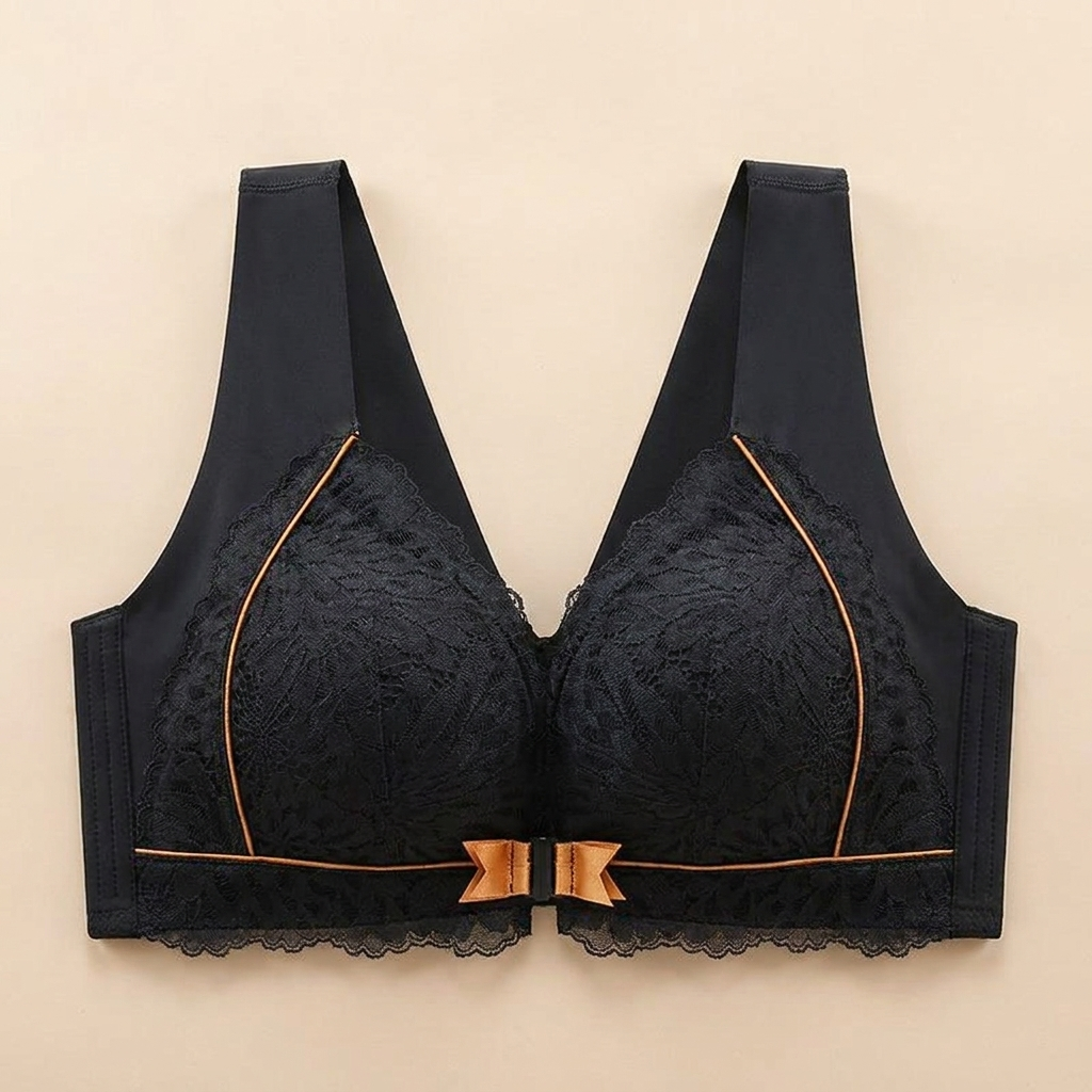 VenaraLift™ – Wireless Lace Front-Closure Lifting Bra