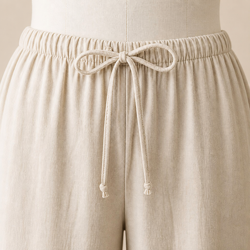 TrueStyle™ – Relaxed Two-Piece Set with Asymmetric Hem & Wide-Leg Pants