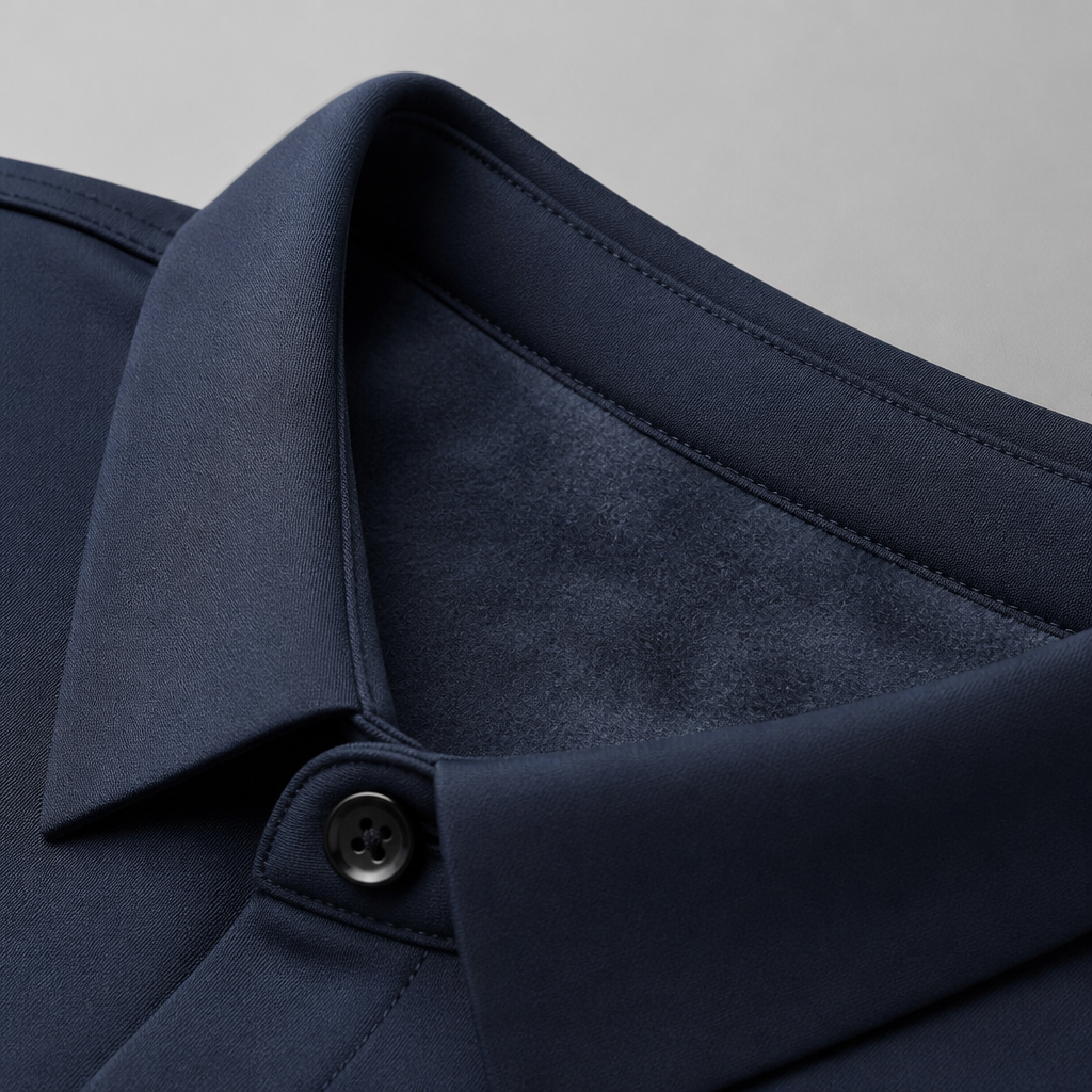 VulcanTherm™ – Slim-Fit Fleece-Lined Shirt with Brushstroke Print