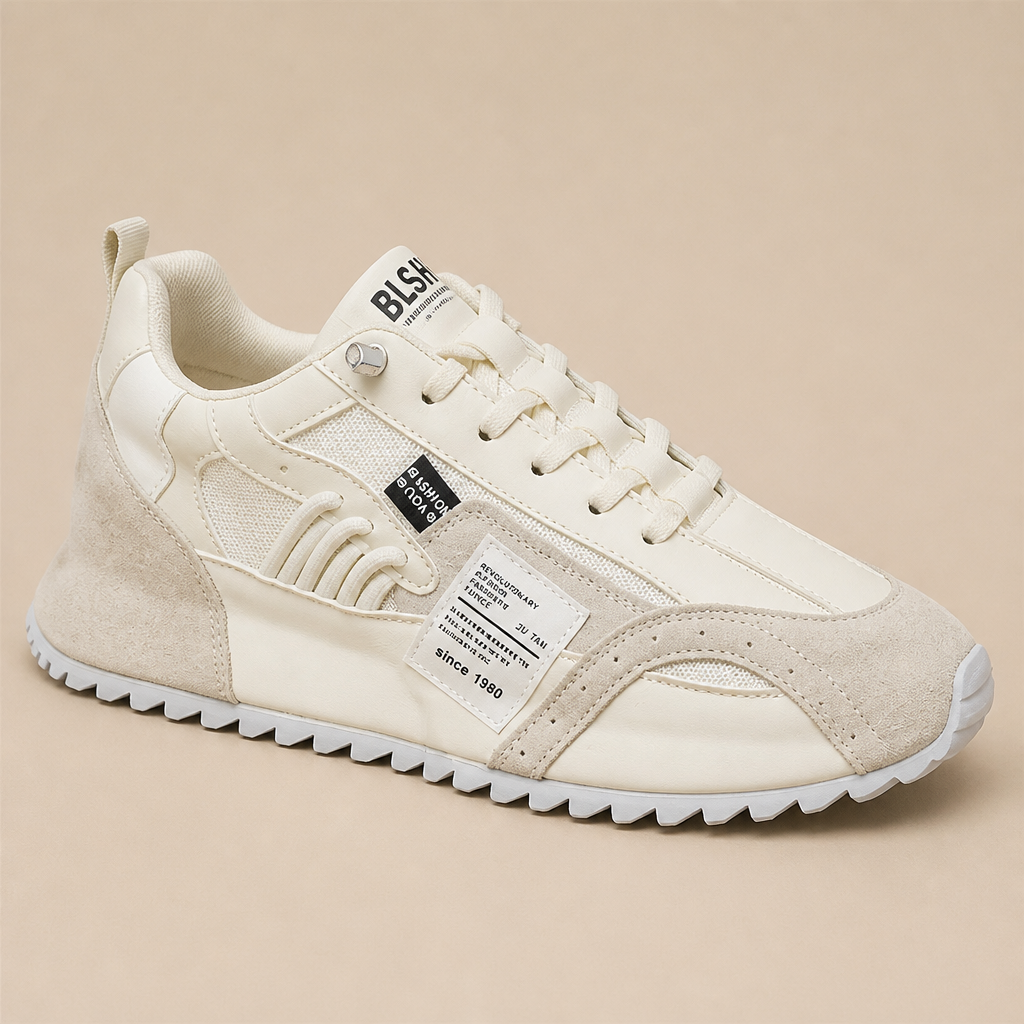 StridePro™ – Retro Heritage Runner Sneakers with Suede & Mesh Mix