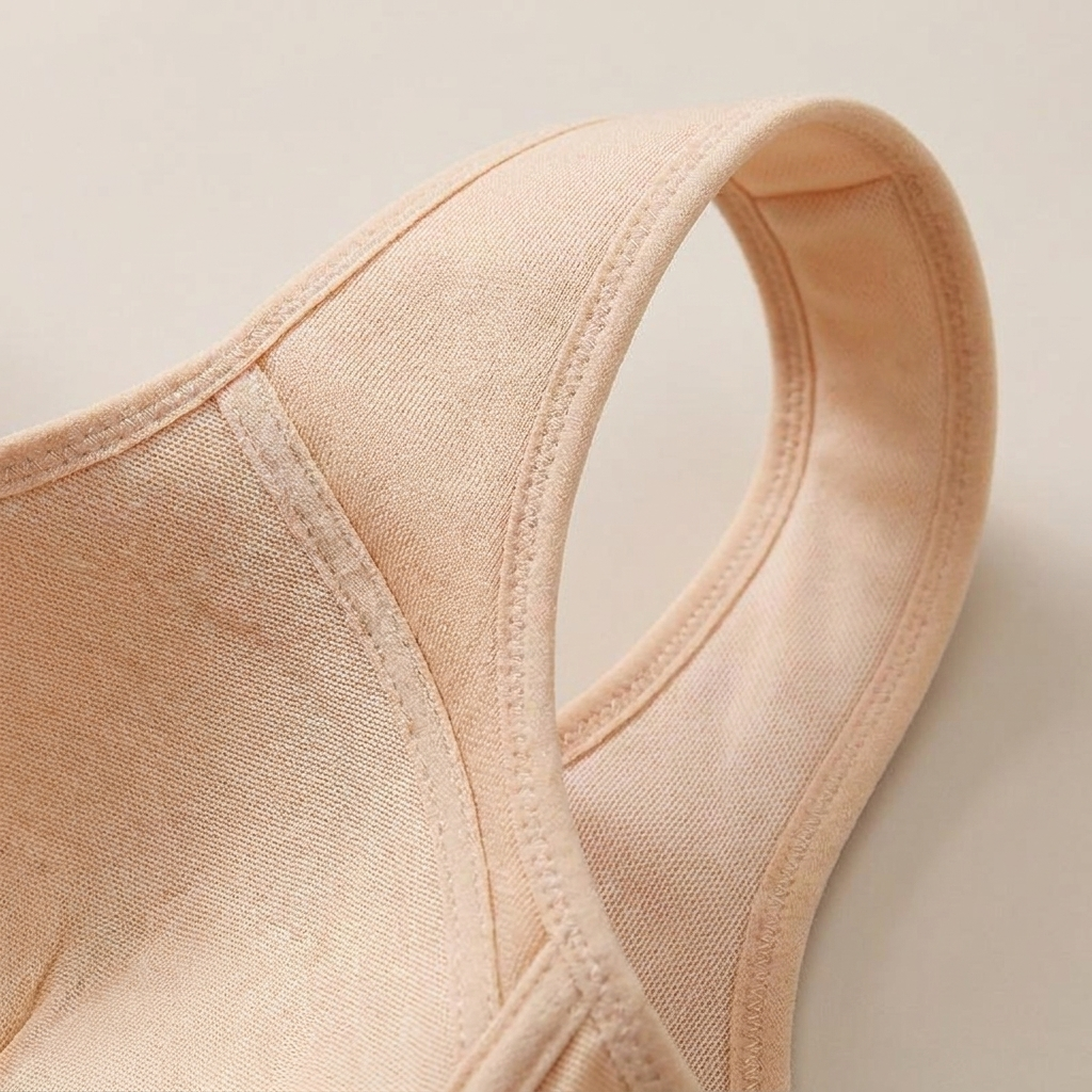 VivaFemme™ – Wireless Front-Closure Bra with Lace Accent